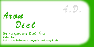 aron diel business card